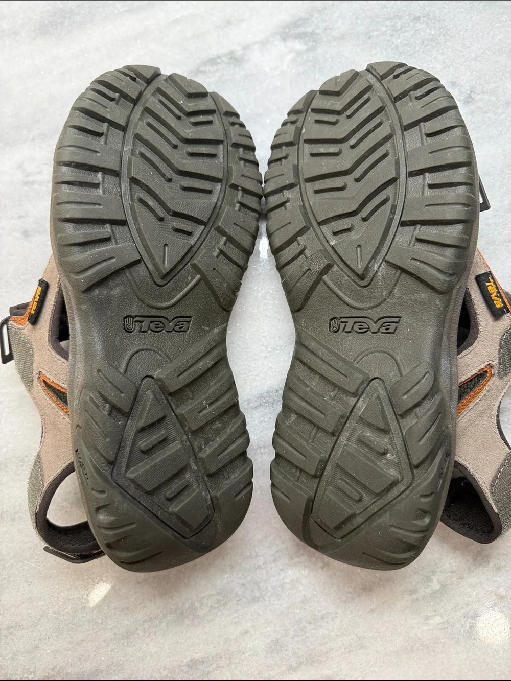 Teva Men's Outdoor Strappy Sandals in Taupe and Brown